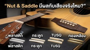 เปลี่ยน Nut กับ Saddle แต่ละแบบมีผลกับเสียงไหม มีแบบไหนบ้าง